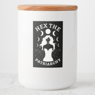 Rótulo Para Comida Bruxa Feminista - Hex O Patriarcado II