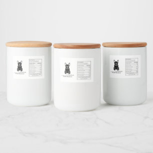 Rótulo Para Comida Caixa de Tratamento Personalizada para Frenchie - 
