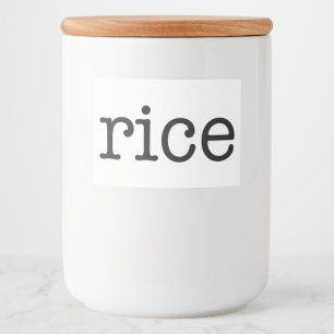 Rótulo Para Comida Caixas de cozinha cerâmica branca