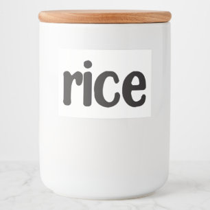 Rótulo Para Comida Caixas de cozinha cerâmica branca