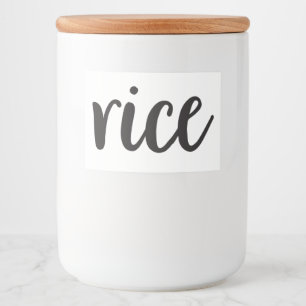 Rótulo Para Comida Caixas de cozinha cerâmica branca