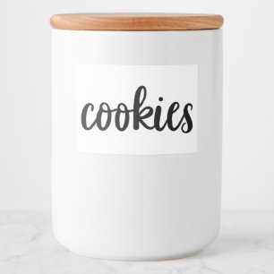 Rótulo Para Comida Caixas de cozinha cerâmica branca