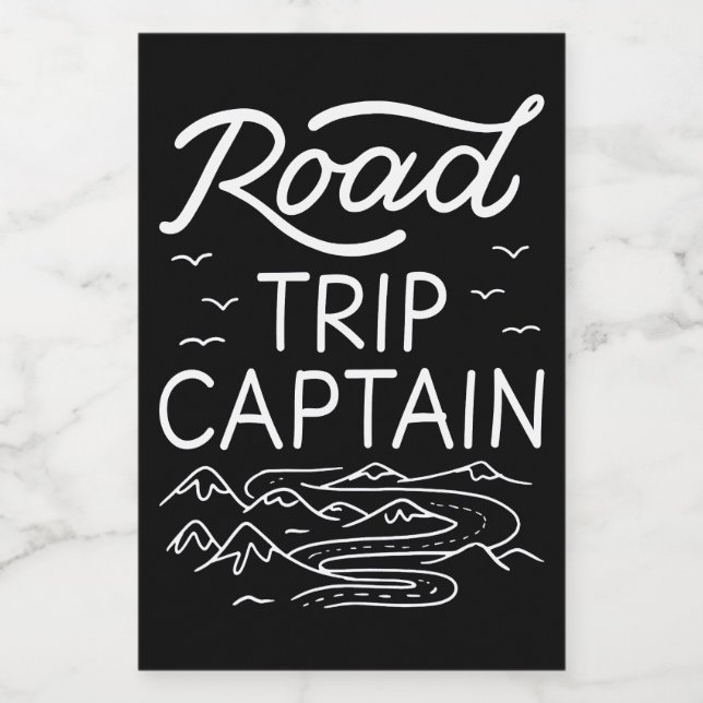 Rótulo Para Comida Capitão de Viagem I (Rótulo Único)