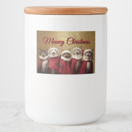 Rótulo Para Comida Cats Cantando