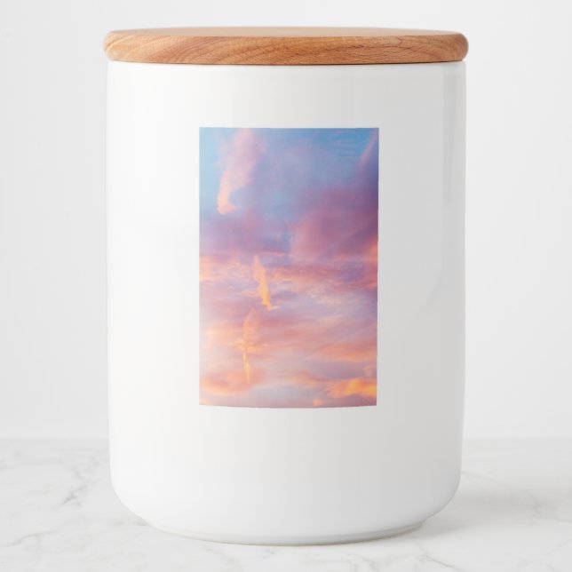 Rótulo Para Comida céu limpo (Frente)