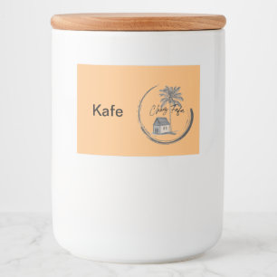 Rótulo Para Comida Chez Fafa Coffee Canister
