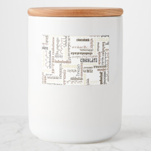 Rótulo Para Comida Chocolate