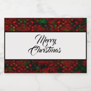 Rótulo Para Comida Chritmas Faux Foil Design