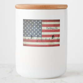 Rótulo Para Comida Ciclismo, Estrelas e Stripes