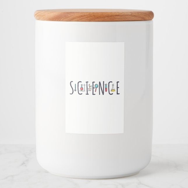 Rótulo Para Comida Ciência (Frente)