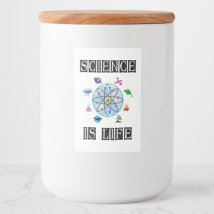 Rótulo Para Comida Ciência é vida