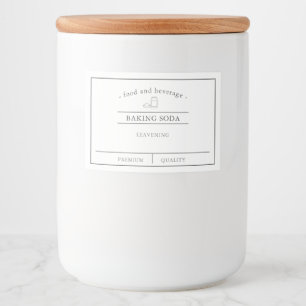 Rótulo Para Comida Comida