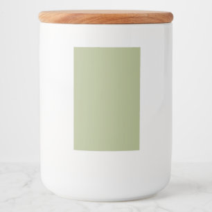 Rótulo Para Comida Cor Verde Sage Empoeirado Cor Sólida
