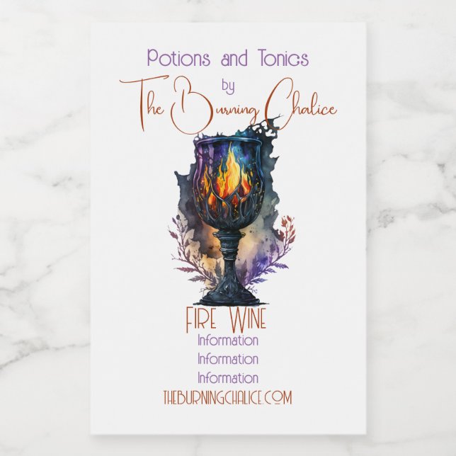 Rótulo Para Comida Crie seu próprio esguicho de fogo (Rótulo Único)