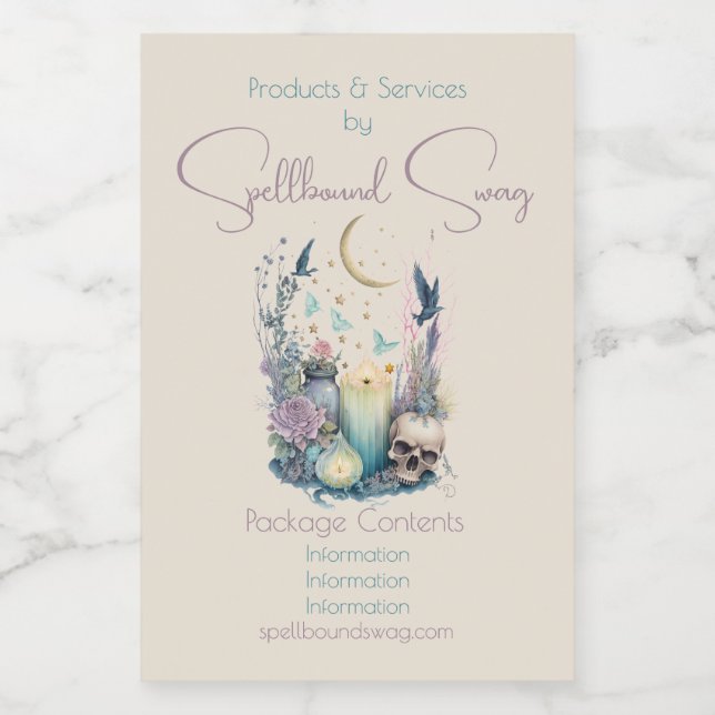 Rótulo Para Comida Crie seu próprio gótico celestial (Rótulo Único)