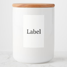 Rótulo Para Comida Crie seu próprio recipiente personalizado simples 