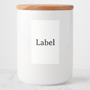 Rótulo Para Comida Crie seu próprio recipiente personalizado simples 