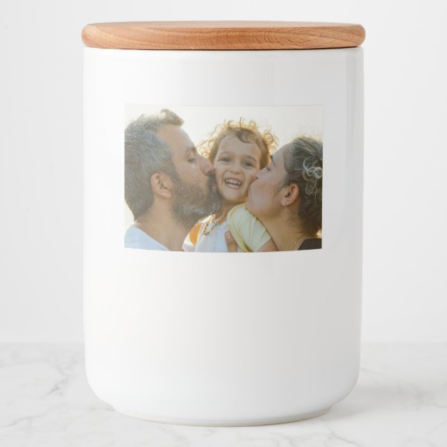 Rótulo Para Comida Crie Sua Própria Foto Personalizada DIY  (Frente)