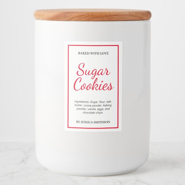 Rótulo Para Comida Custom Personalized Homemade label HM001_20sqv1 (Frente)