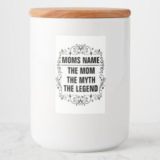 Rótulo Para Comida Dia de as mães Personalizado