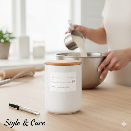 Rótulo Para Comida Dissolvable Food Labels for Home and Kitchen