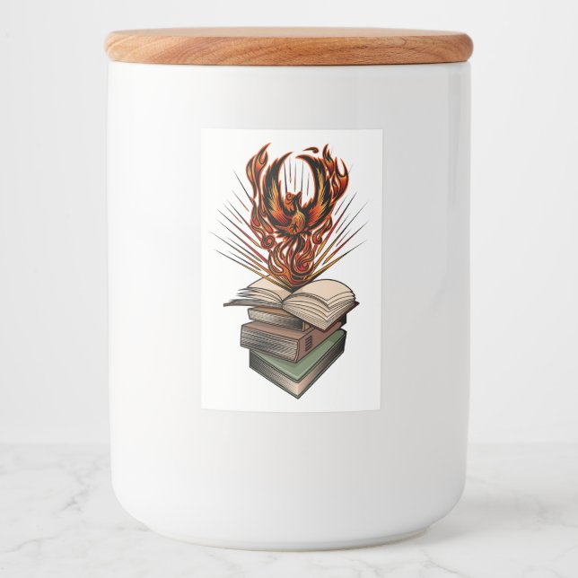 Rótulo Para Comida Dos Livros (Frente)