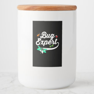 Rótulo Para Comida Dragonfly E Especialista Em Insetos