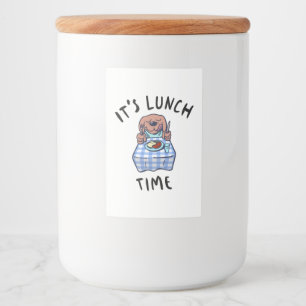 Rótulo Para Comida É hora do almoço