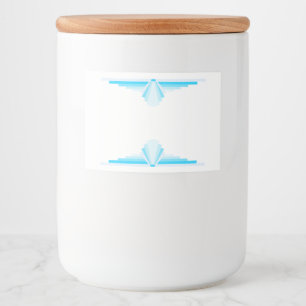 Rótulo Para Comida Elemento de deco de arte em azul claro