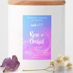 Rótulo Para Comida Embalagem de produtos para velas caseiras, cor-de-