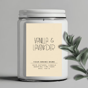Rótulo Para Comida Embalagem para velas de cosméticos minimalistas mo