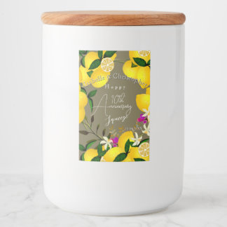 Rótulo Para Comida Espremedor de limão