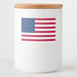 Rótulo Para Comida Estados Unidos da América Flag-26976