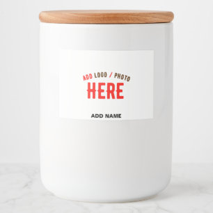 RÓTULO PARA COMIDA ESTILO MODERNO PERSONALIZÁVEL BRANCO VERIFICADO MA