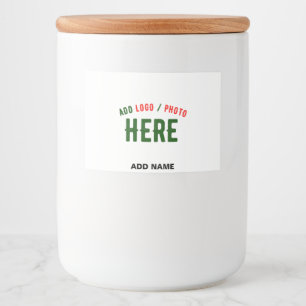 RÓTULO PARA COMIDA ESTILO MODERNO PERSONALIZÁVEL BRANCO VERIFICADO MA