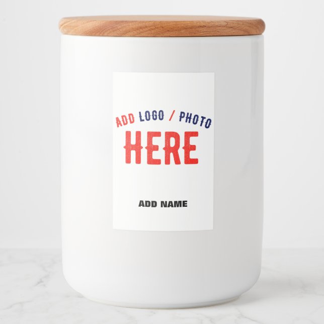 RÓTULO PARA COMIDA ESTILOSO BRANCO PERSONALIZÁVEL MODERNO VERIFICADO  (Frente)