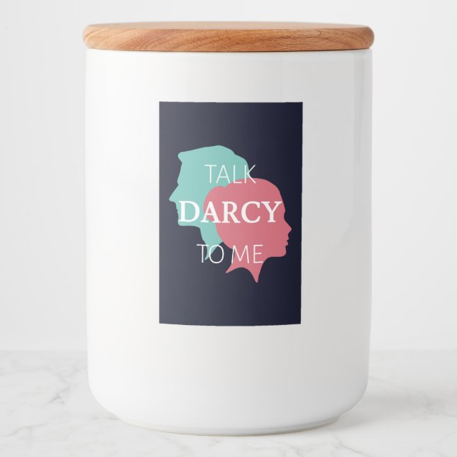 Rótulo Para Comida Fale comigo Darcy IV (Frente)