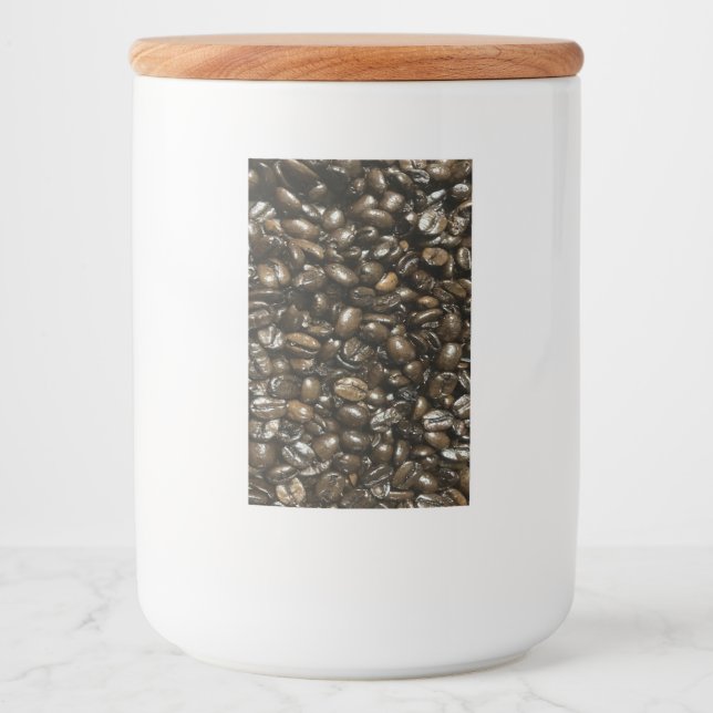 Rótulo Para Comida Feijões de café (Frente)