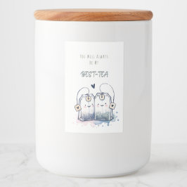 Rótulo Para Comida Feliz Aniversário do Melhor Tea Pun Humor Amigo Fe