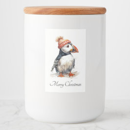 Rótulo Para Comida Feliz Puffin, personalizado