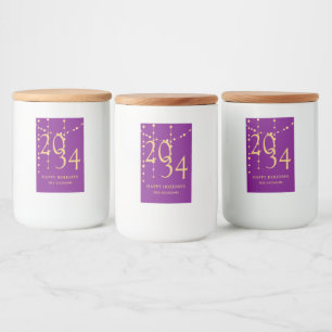 Rótulo Para Comida Festas de Natal Festivas e Douradas