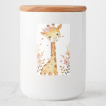 "Giraffe Whimsy Cerâmica Jar"