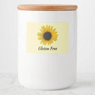 Rótulo Para Comida Girassol Personalizado