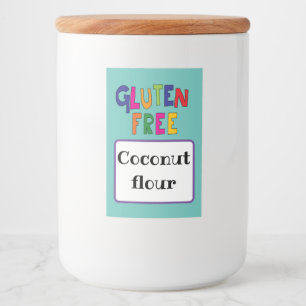 Rótulo Para Comida Gluten, comida de consciência celíaca gratuita