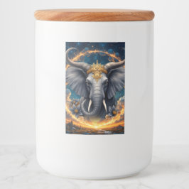 Rótulo Para Comida Guardião Coroado do Portão Celestial o elefante