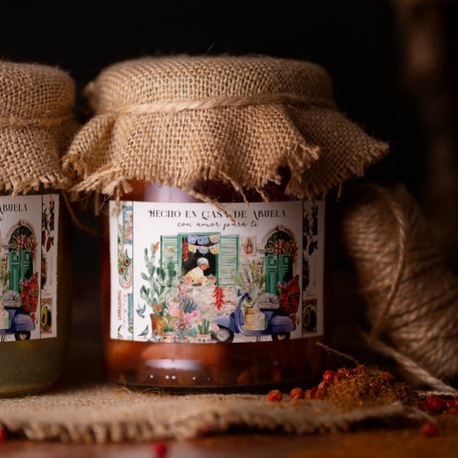 Rótulo Para Comida Hecho en Casa de Abuela Kitchen Label (Criador carregado)