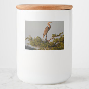 Rótulo Para Comida Herão Azul excelente na Árvore Superior