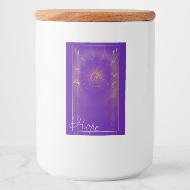 Rótulo Para Comida Hope Canister (Frente)