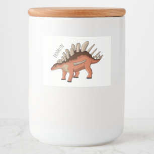 Rótulo Para Comida Ilustração de desenho animado de Kentrosaurus