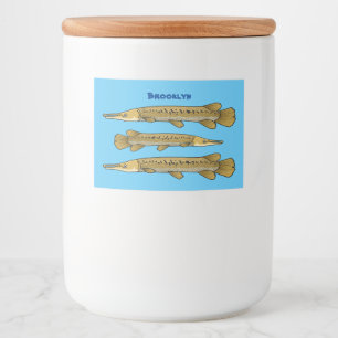 Rótulo Para Comida Ilustração de desenho animado de marisco de jaca